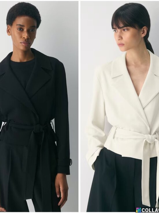 Aritzia Jackets & Blazers - NWT Aritzia POSTAGE Trench Coat -Sway Crepe Black